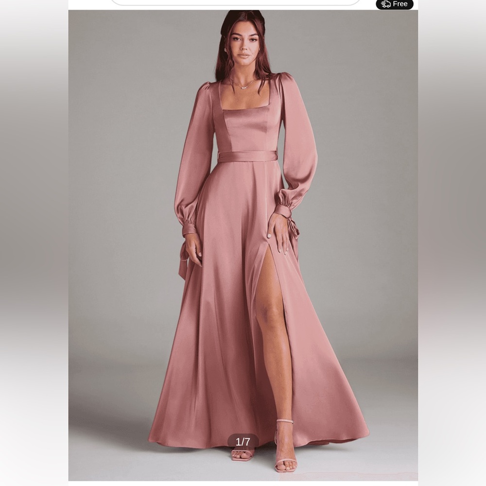 Azazie Leonia Silk Dress